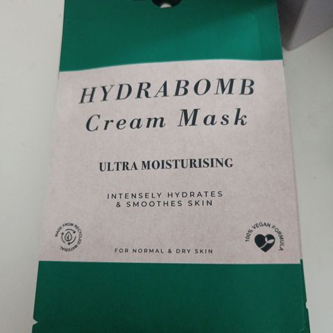 9x Hydrabomb Cream mask