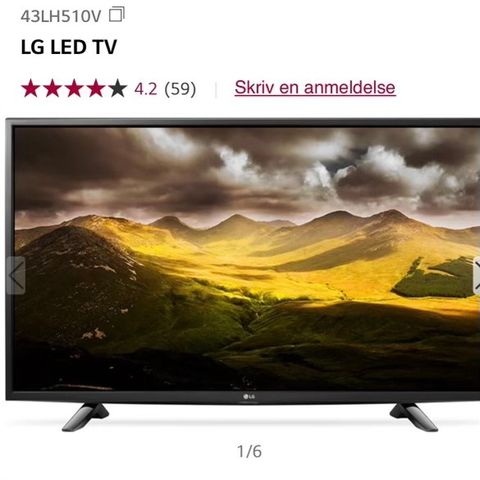 LG 43" LED TV