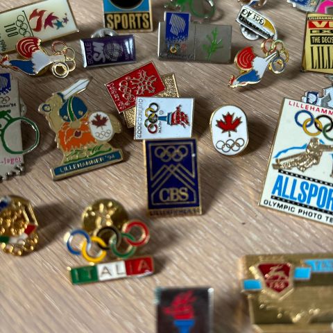 pins samling fra OL i Lillehammer