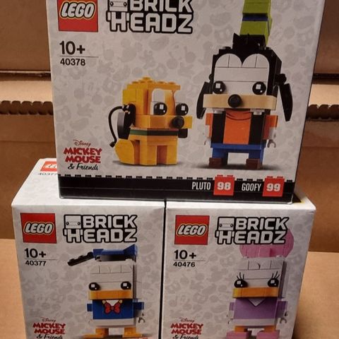 Nye Lego Disney Brickheadz 40378 + 40476 + 40377