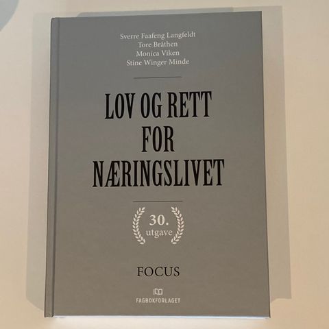 Lov og rett for næringslivet 30. utgave