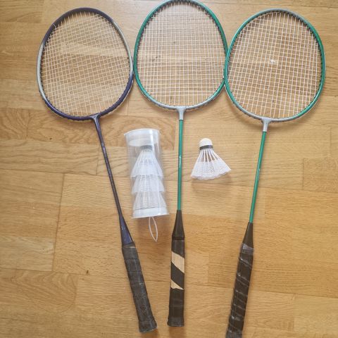 Badminton 3 racket og baller