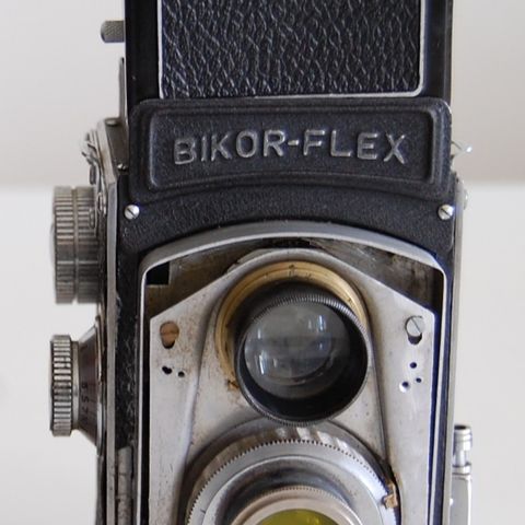 Vintage -Sjelden 1940 årene Japansk TLR Bikor-Flex 6x6,Bikor 3.5/75mm linse *LES