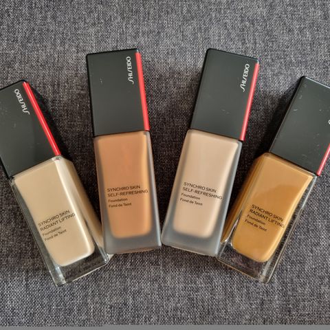 Shiseido synchro skin self-refreshing foundation Linen,Bronze,Copper,Opal