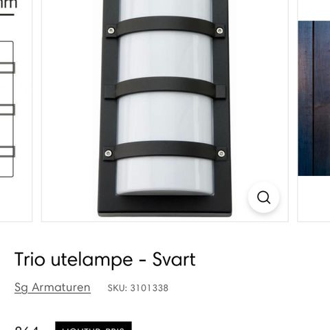 Trio utelampe