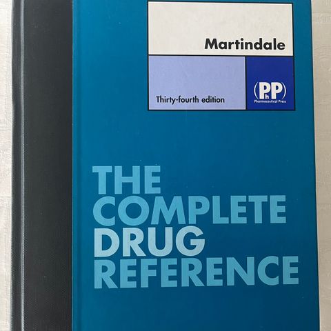 Martindale - Drug referance  - informasjon om medisin / stoff (34. utgave)