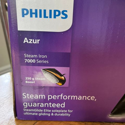 Philips dampstrykejern «Azur» ink strykebrett