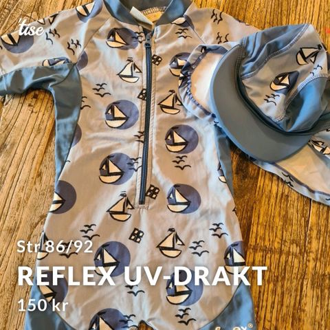 Reflex UV-drakt str 86/92