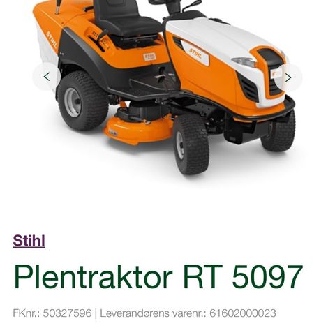 Stihl Plentraktor RT 5097