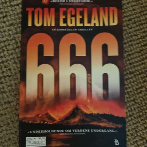 666: Nyeste Tom Egeland-roman