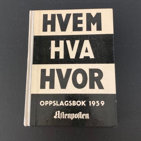 Hvem Hva Hvor 1959