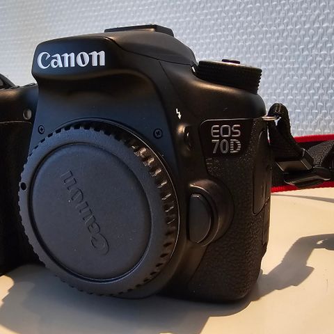 Canon EOS 70D, linser, blitz og mic