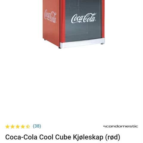 Coca cola mini skjøleskap selges.