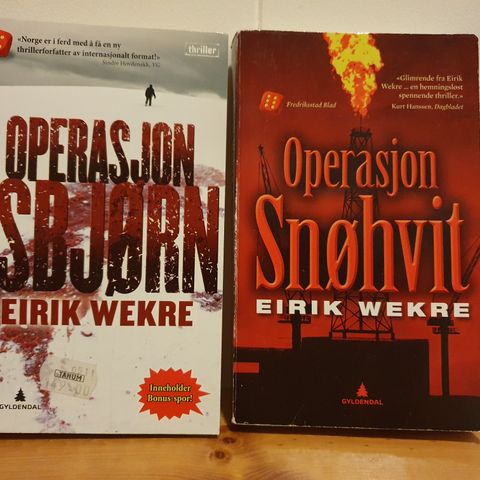 Bøker: Operasjon Isbjørn og Operasjon Snøhvit av Eirik Wekre