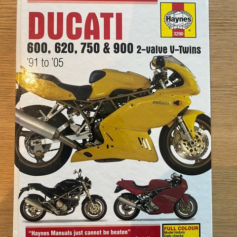 Haynes Rep bok for Ducati 600, 620, 750 og 900 2-Valve/ V-Twins