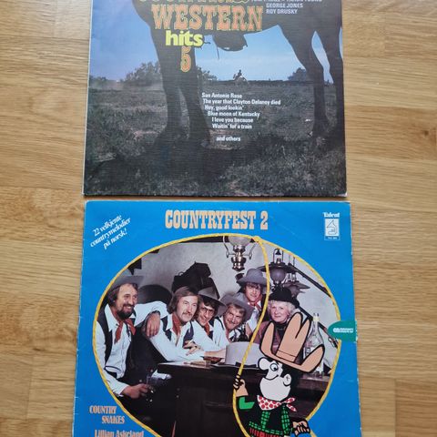 Golden country & Western hits 5 og countryfest 2 (LP)