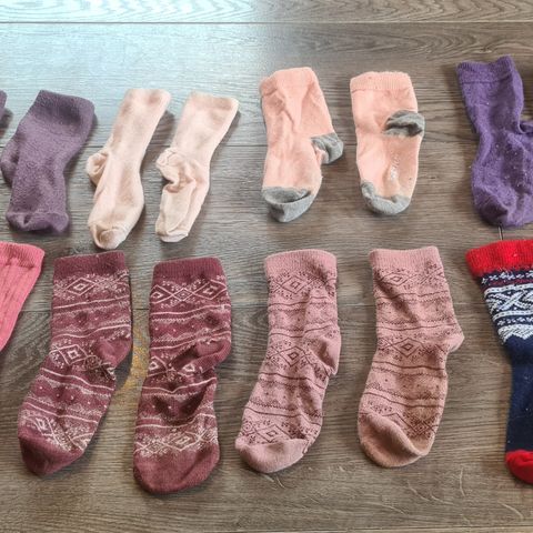 Ull sokker i strørrelse 24-26