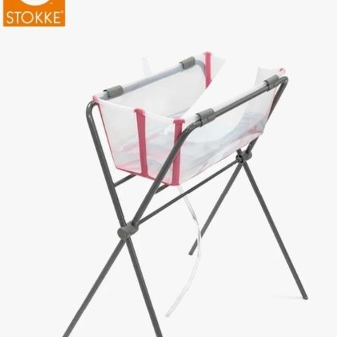 Stokke Flexi badekar med stativ og nyfødtstøtte