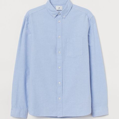 FiksFerdig 19kr Nå 🚀 Str. L Ubruk Lyse Blå Pustende Skjorte fra H&M L.O.G.G.