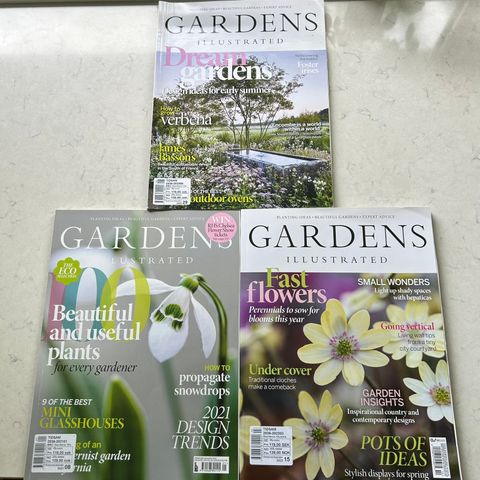 3 utgaver Gardens Illustrated