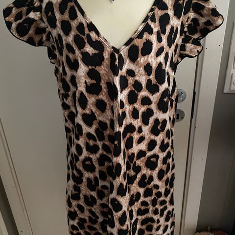 Leopard kjole.Str.M