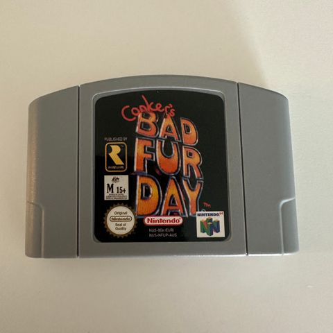 Conkers bad fur day PAL. Reproduksjon Nintendo 64.