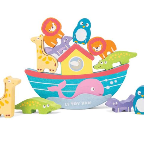 Noahs ark, stablespill i tre (fra le toy van)