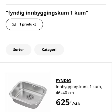 Oppvaskkum Fyndig - helt ny