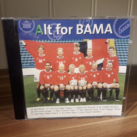 "Alt for BAMA" - CD med fotballmotiv