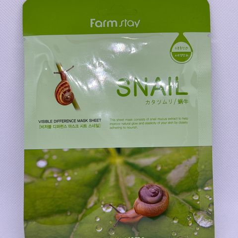 Ny Farmstay Visible Difference Mask Sheet Snail - Koreansk hudpleie