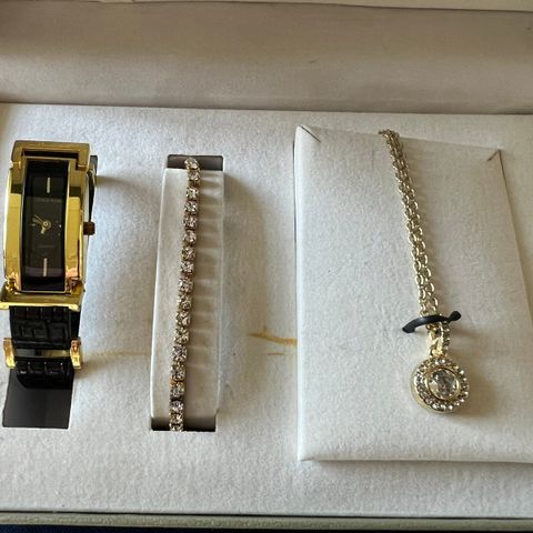 Cote d’Azur klokke, armbånd og halskjede