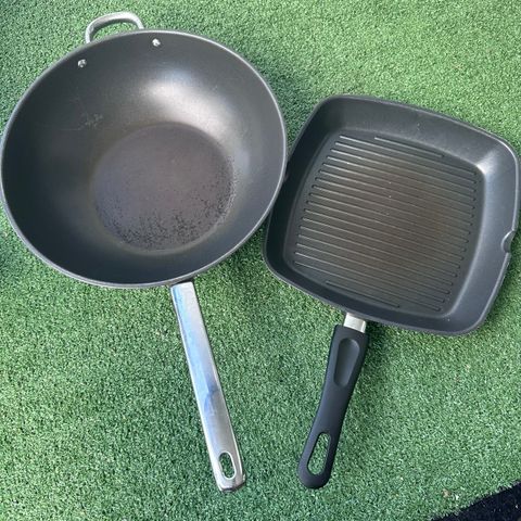 Wok og grillpanne induksjon