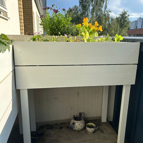 Self-built plant boxes (reserved)