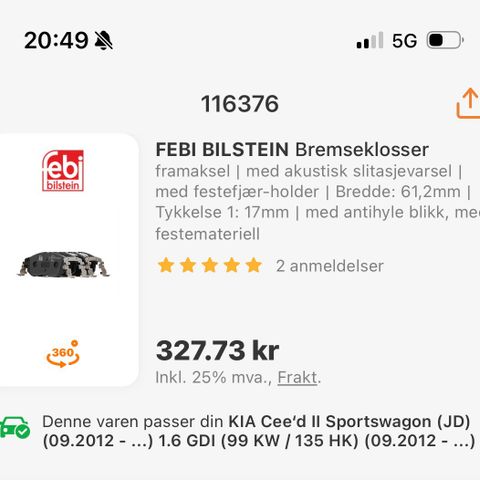 Div deler til Kia cee’d