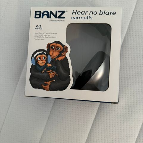 Baby Banz Hear no Blare Earmuffs Hearing Protection 0-2 Years Carewear For Kids
