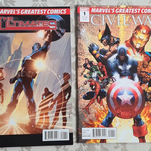 Marvel's greatest comics, the Ultimates og Civil War