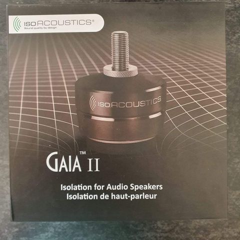 2 set iso Acoustics Gaia II selges 8 stk ben