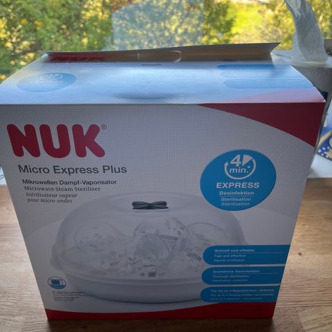 NUK micro express plus flaskesterilisator