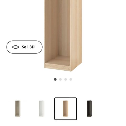 Ikea Pax diverse stammer, hylleplater og skuffer