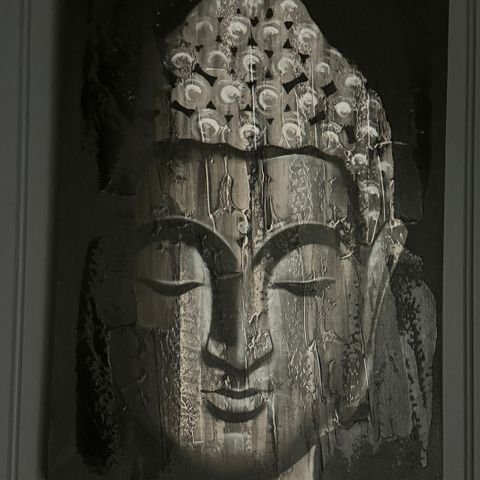 Håndmalt Buddha bilde
