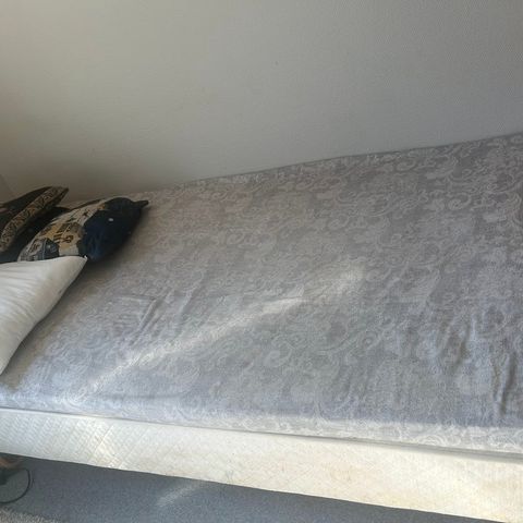 Single bed and mattress