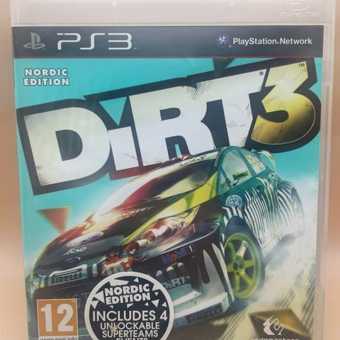 Dirt 3 Playstation 3 Nordic Edition