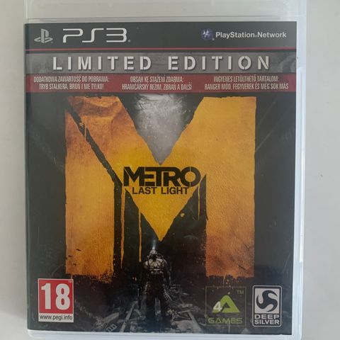 Ps3 METRO LAST LIGHT