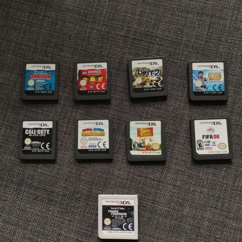 Nintendo Ds games/splill