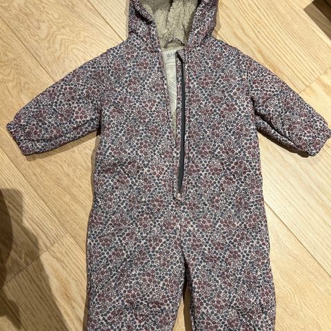 Teddydress (med fôr) fra Wheat str 74/9 mndr