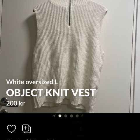 Object knit vest