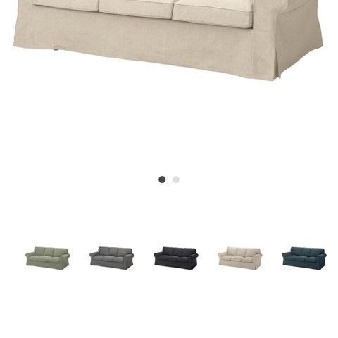 Ikea sofa trekk Ektorp kilanda lys beige