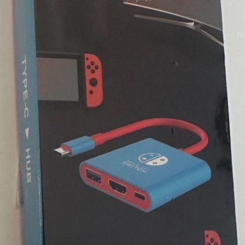 Liten Nintendo switch docking. Tv tilkobling. Ny, uåpnet.