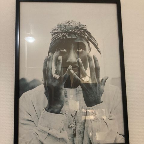 Innrammet Tupac poster