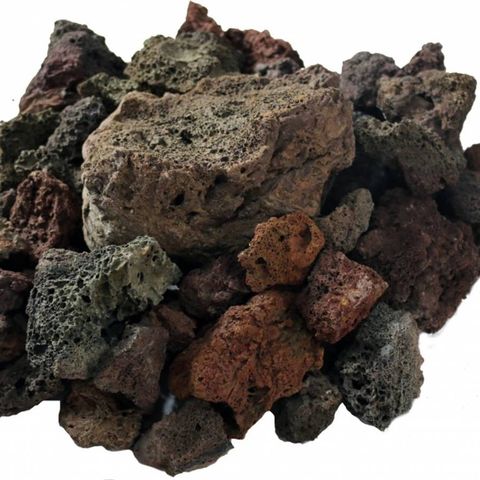 Mange kilo lavastein til akvarie selges
